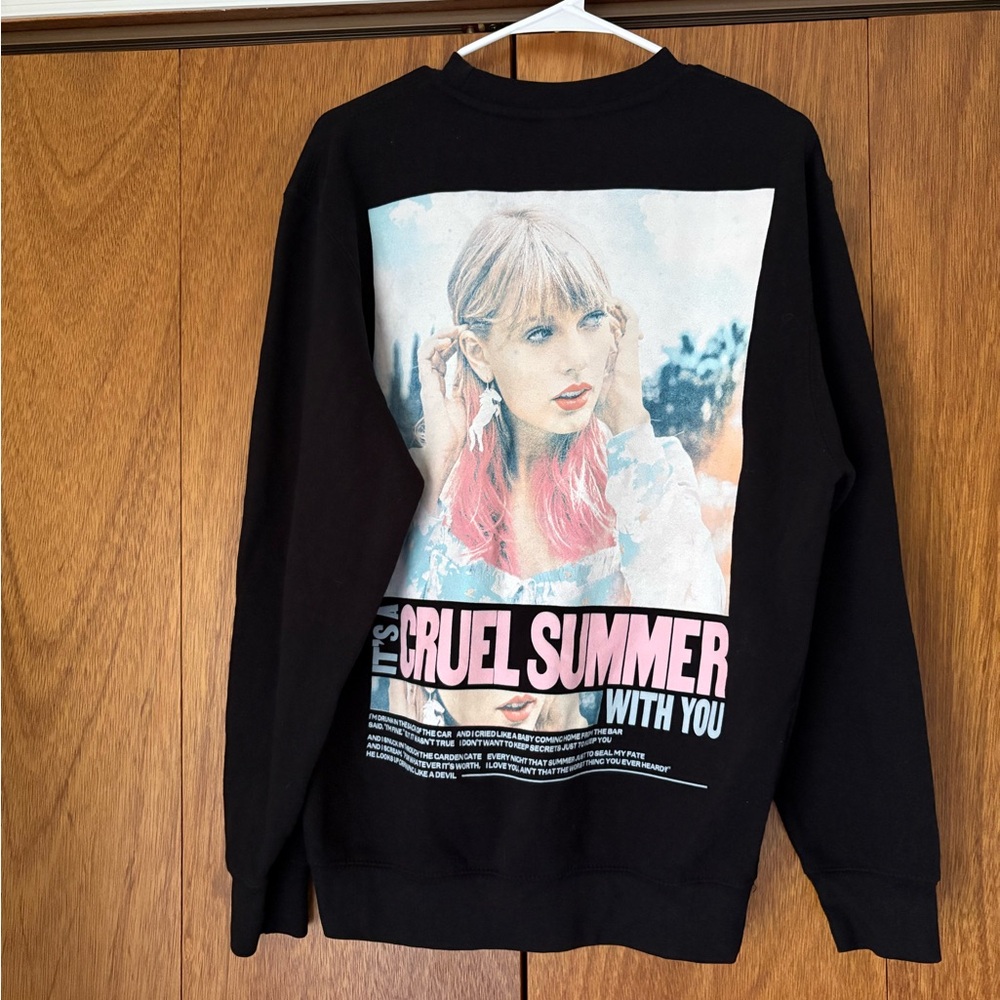 Taylor Swift Black Sweatshirt Casual Hoodie